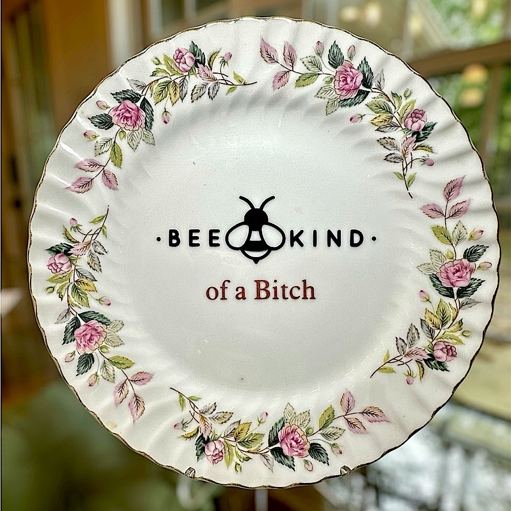 Bee Kind Floral Plate